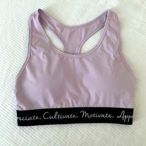 BuffBunny Lavender Sports Bra